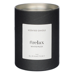 Свеча ароматическая the olphactory, relax black, Белый мускус (новая), 40 ч