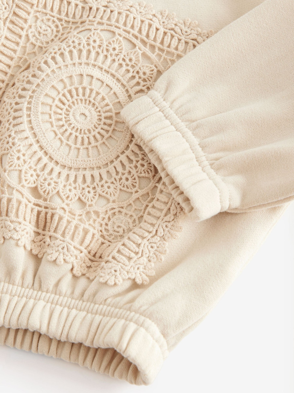 Толстовка с капюшоном для девочки Next E89-570, Кремовый