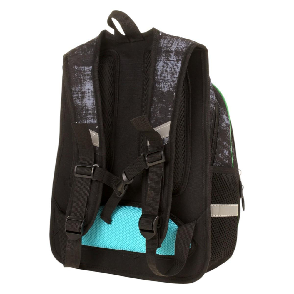 Рюкзак "Black car" 30*11*40см, 3 отделения, 2 кармана, ортопедическая спинка, с пеналом