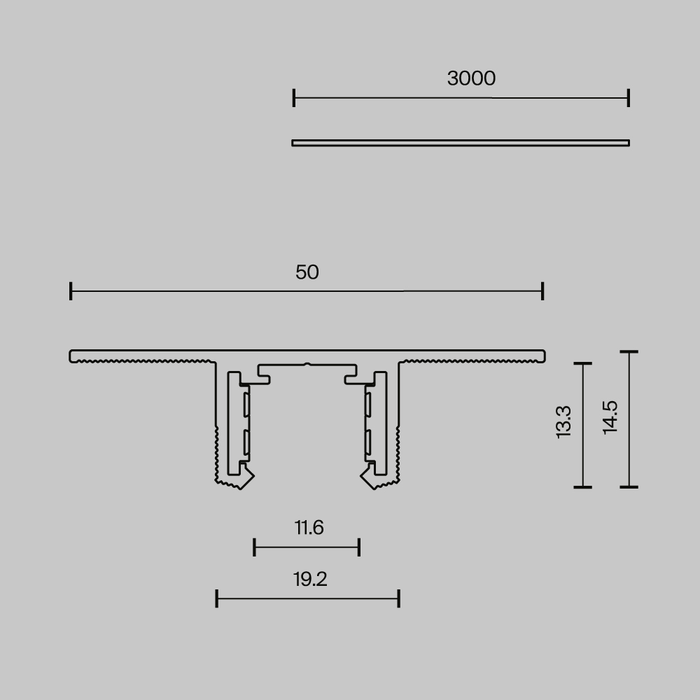 Шинопровод Technical TRX239-423.12B