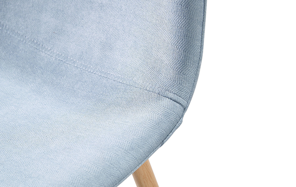 Барный стул 350B голубой/дерево