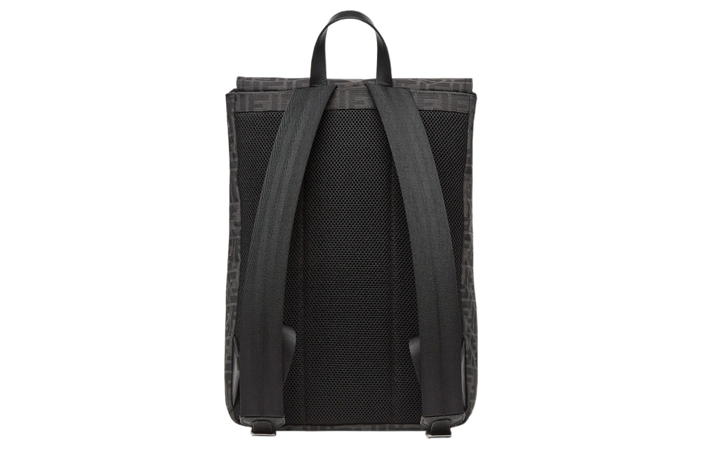 FENDI Calfskin Backpack Medium Men"s Black