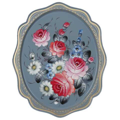 Zhostovo metal tray A15D070425145