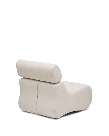 Club Кресло цвета экрю из ткани букле Испания La Forma