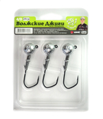 Комплект джиг-головок "Волжские Джиги" 4/0 (3шт. в упаковке)