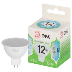 Лампа светодиодная ЭРА GREEN LINE LED MR16-12W-840-GU5.3 GL 12Вт софит яркий белый свет GU5.3 | Лампы cветодиодные Точечные (Софиты) (MR, PAR)