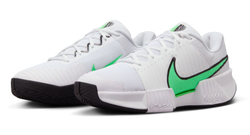 Мужские кроссовки теннисные Nike Zoom GP Challenge Pro - white/poison green-black