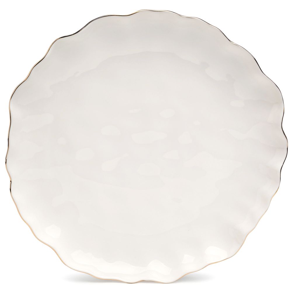 НАБОР ТАРЕЛОК ЗАКУСОЧНЫХ LEFARD "CHARM" 2 ШТ. 20*3 СМ (С ЗОЛОТОЙ ЛИНИЕЙ)