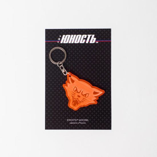 Брелок из плексигласа ЮНОСТЬ™ «Кот» (Оранжевый)