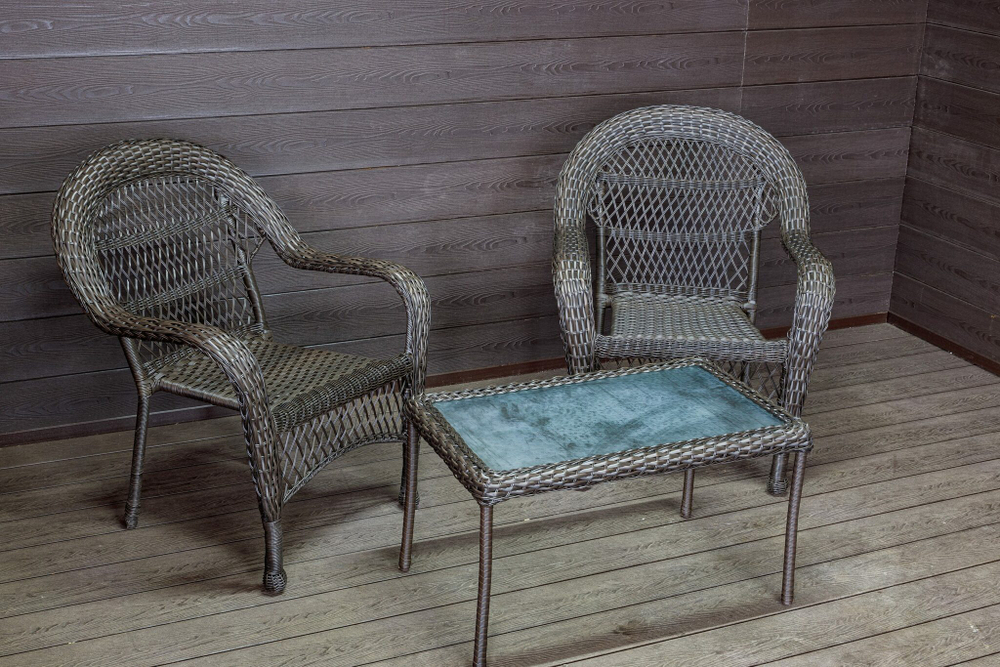 Садовый комплект из искусственного ротанга Мэдисон НЬЮ (Medison NEW) Balcony set с прямоугольным столиком без подушек