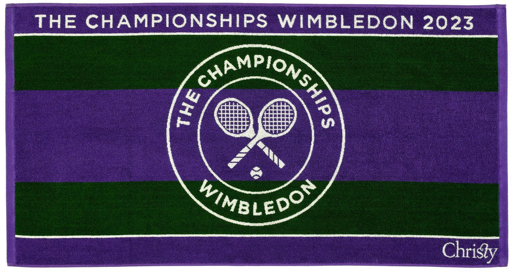 Полотенце теннисноеWimbledon Championship Towel 2023 - green/purple