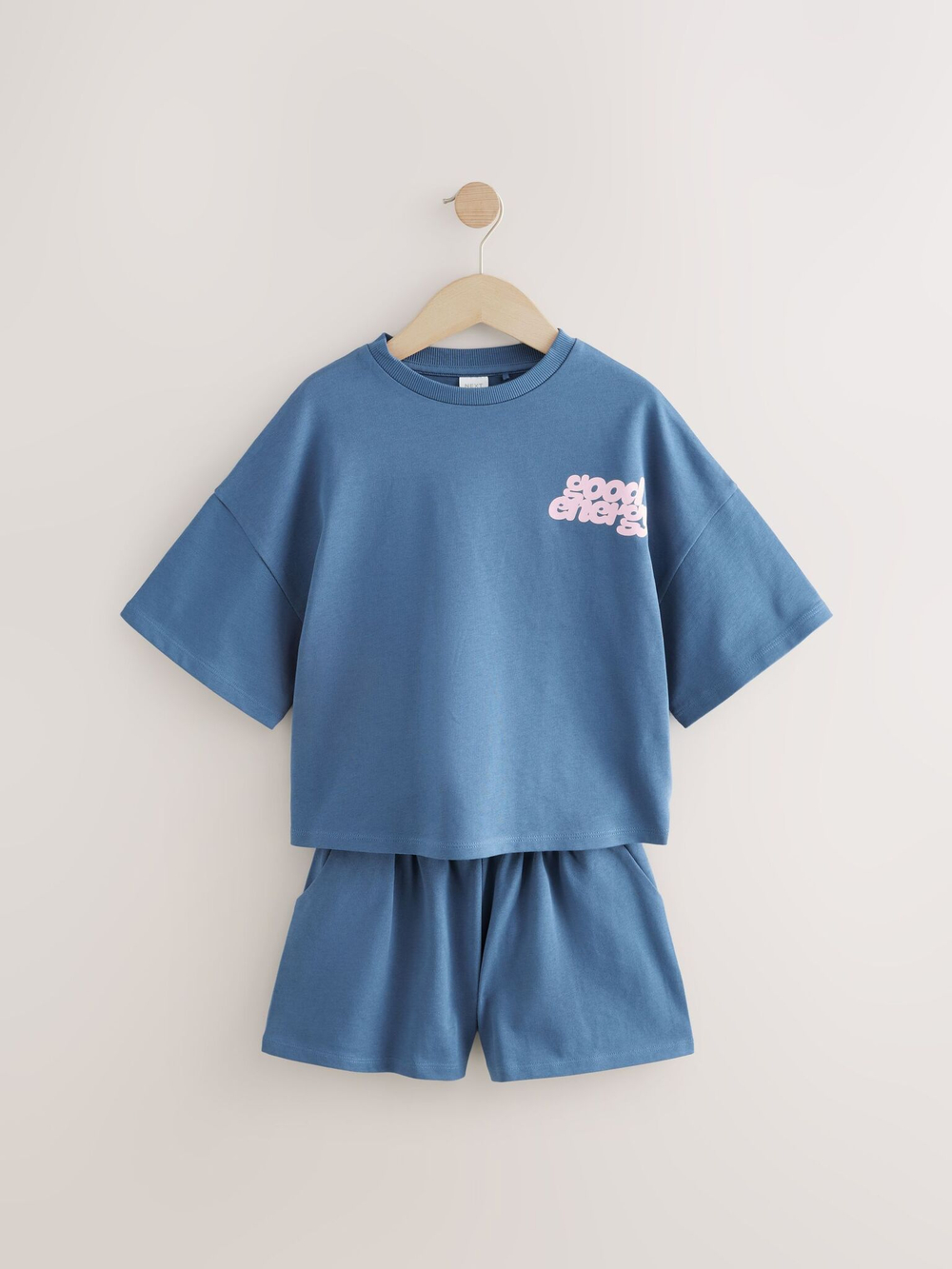 Футболка и шорты в комплекте для девочки Next AM0-158, Синий