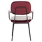 Стул с подлокотниками Pea, велюр, бордовый/бежевый