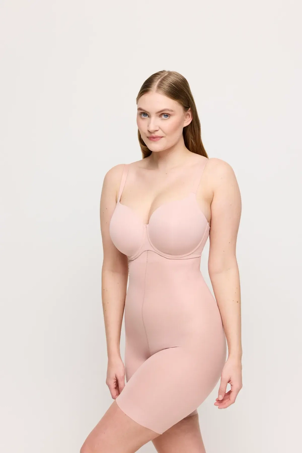 PRIMADONNA Figuras Разглаживающие трусики с ножкой, пудрово-розовый