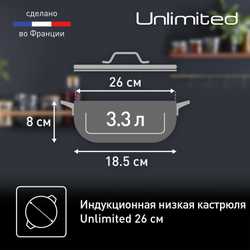 Мультифункциональная сковорода Tefal Unlimited 26 см G2557172