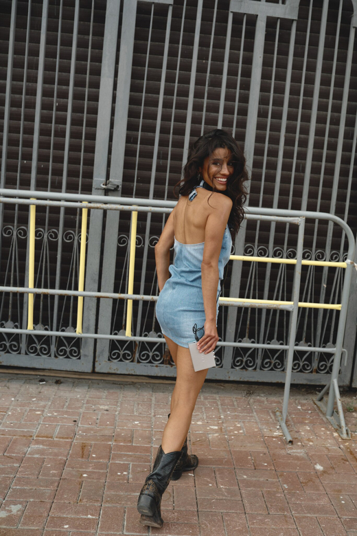 Upcycling платье мини