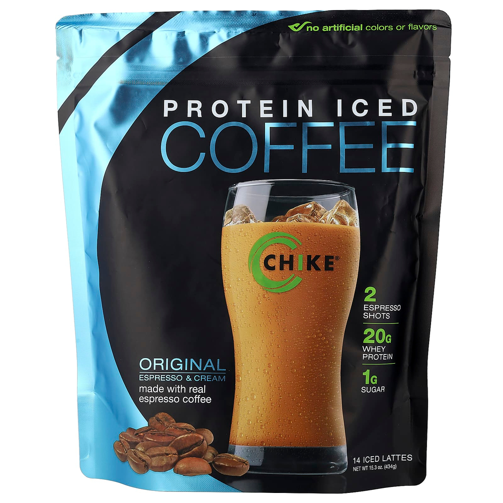 Chike Nutrition, холодный кофе с протеином, классический, 434 г (15,3 унции)