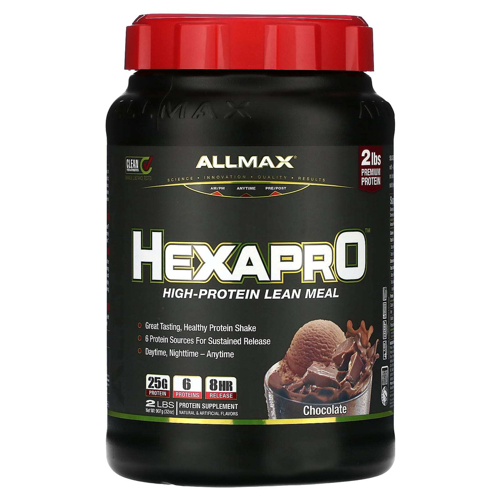 ALLMAX, Hexapro™, высокопротеиновая нежирная мука, со вкусом шоколада, 907 г (2 фунта)