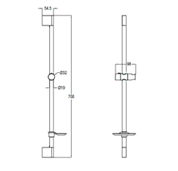 Душевая штанга Bravat