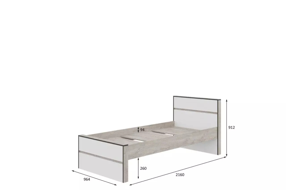 Акита (Мебельный Фонд) Кровать одноместная