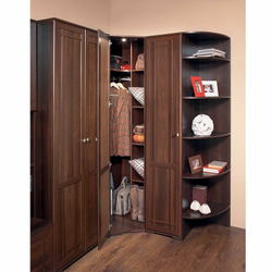 Шкаф угловой с зеркалом Sherlock 10, орех