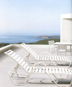 Шезлонг-лежак металлический Tagliamento Sunbed, бежевый