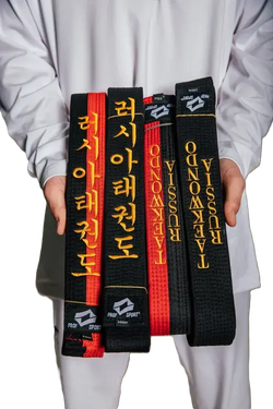 Пояс для тхэквондо ProfSport Премиум с вышивкой