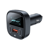 B5 101W (2C+A) metal car charger with OLED smart display