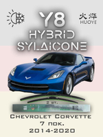 Щетки стеклоочистителя HUOYE Y8 550/500 мм на Chevrolet Corvette | Hook/J-Hook