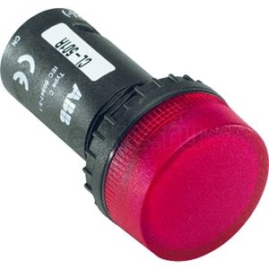 Лампа 1SFA619402R5021 CL-502R красная со встроенным светодиодом 24В AC/DC ABB