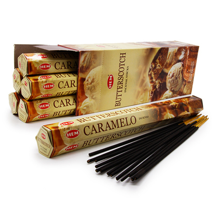 HEM Butterscotch шестигранник Благовоние Сливочная карамель (ирис, карамель, ваниль, мандарин, муск)