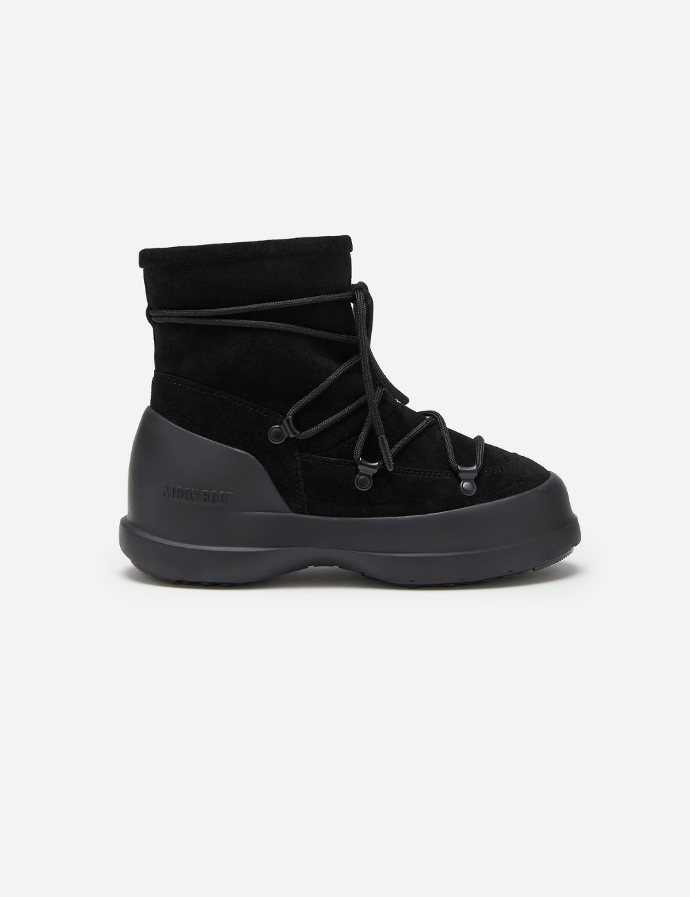 Moon Boot Hazelnut Shearling Luna Boots "Black"