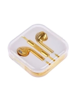 Наушники Luazon RX-13, вкладыши, микрофон, золотистые