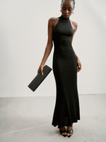 Платье ESSENTIAL с открытой спиной, чёрный