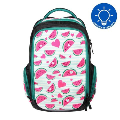 Рюкзак школьный Тайлер "Арбузы" 30*44*14 см. 2 отд., 1 карман, боковые карманы на молнии (Luris)