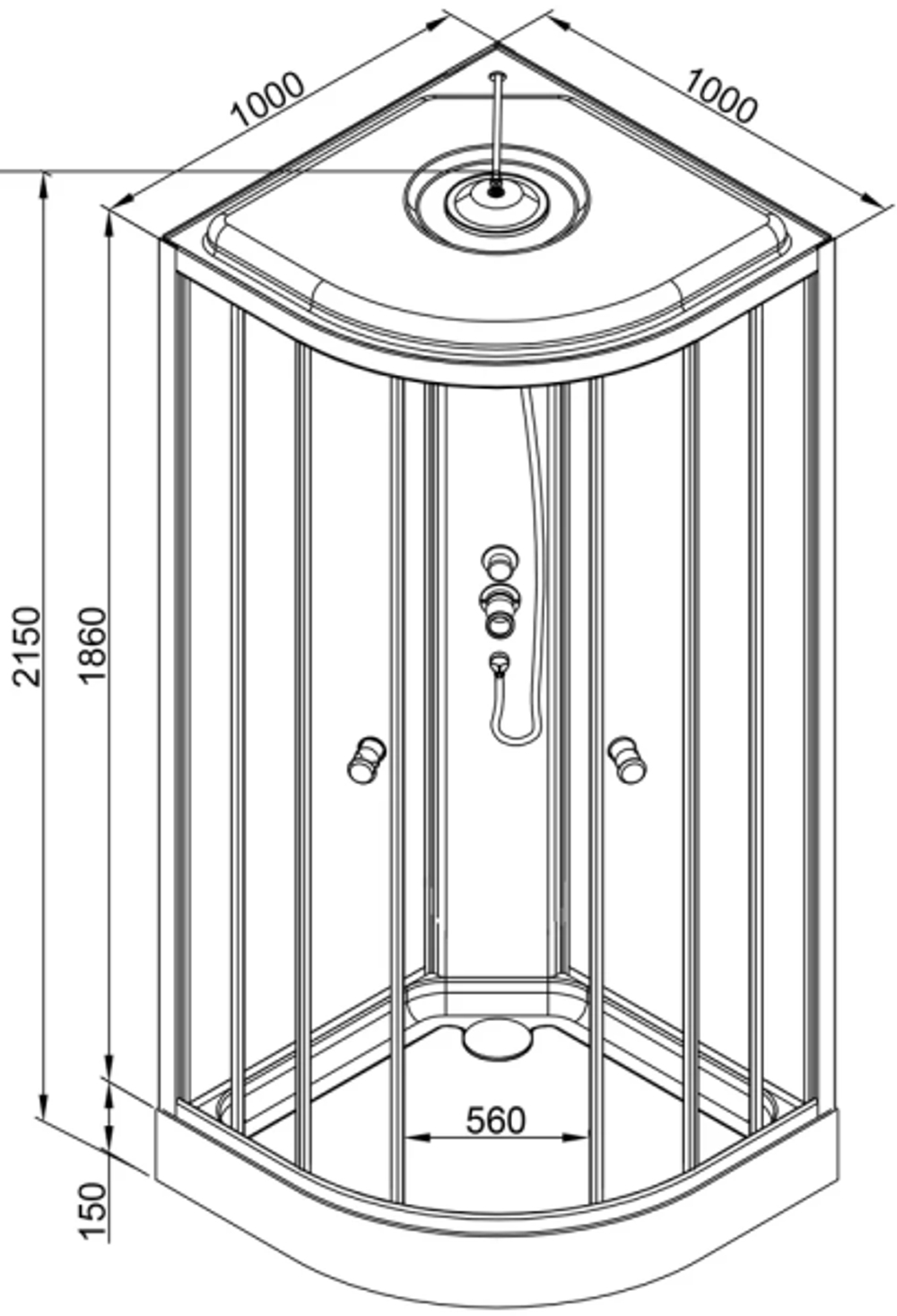 Душевая кабина AvaCan L901