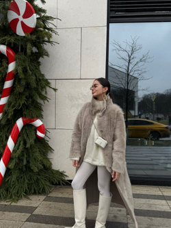 Двустороннее пальто-дубленка Toscana