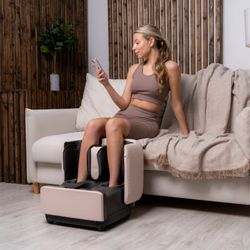 GESS PUF массажер для ног серый бежевый