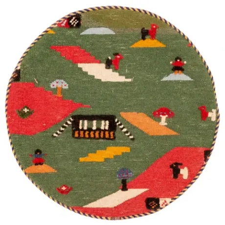 Декоративная подушка круглая ручной работы ковроткачество 7969990 Иран