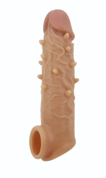 Телесная насадка-удлинитель Osborn - 15 см. (Цвет: телесный)