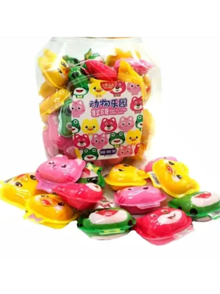 Жевательный мармелад с фруктовым джемом Зверята 18 г * 50 шт