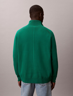 Свитер Calvin Klein Tech Knit Quarter Zip Sweater Deco Green