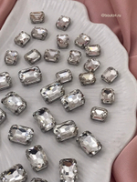 Стразы прямоугольные в цапах