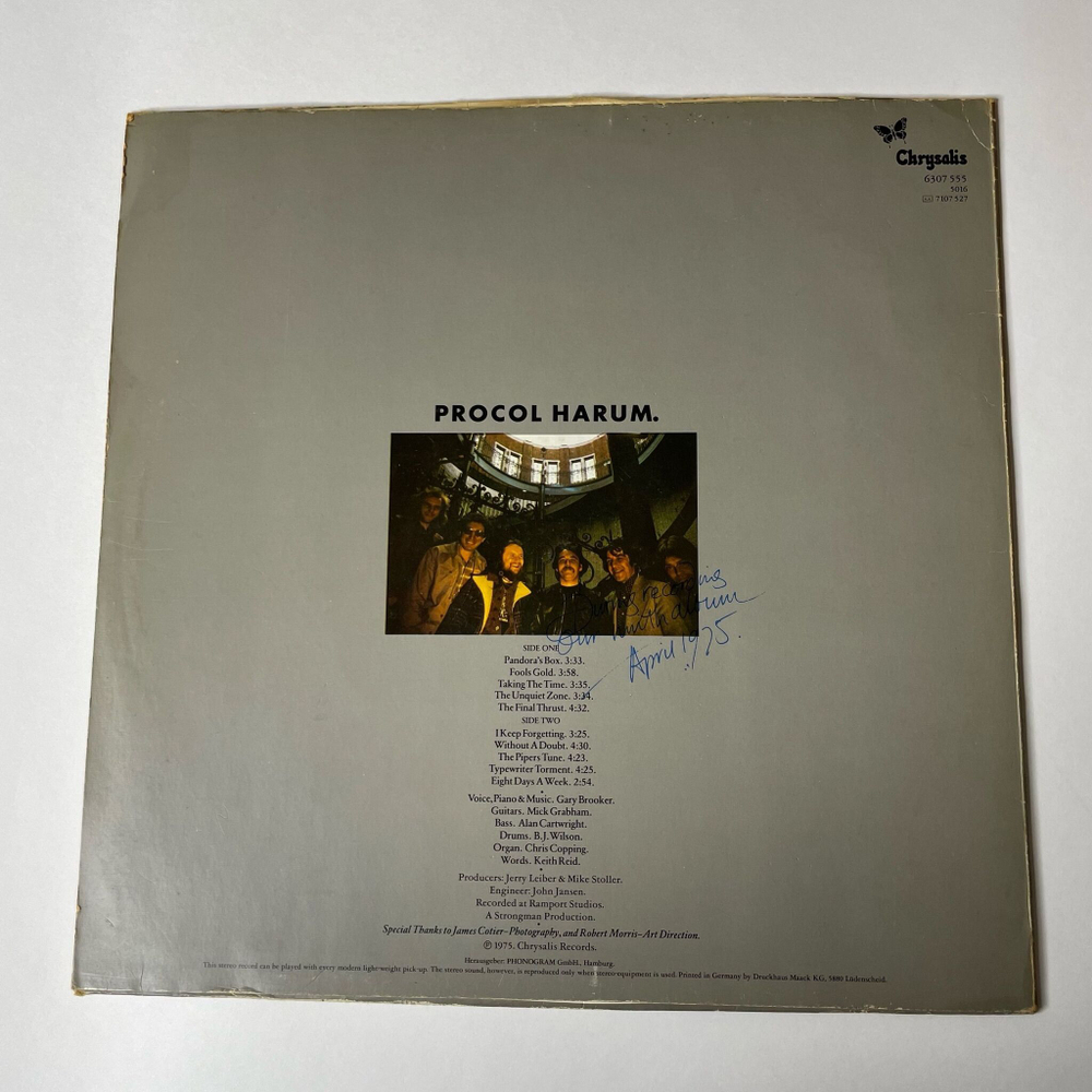 Винтажная виниловая пластинка LP Procol Harum Procol's Ninth (Germany 1975)