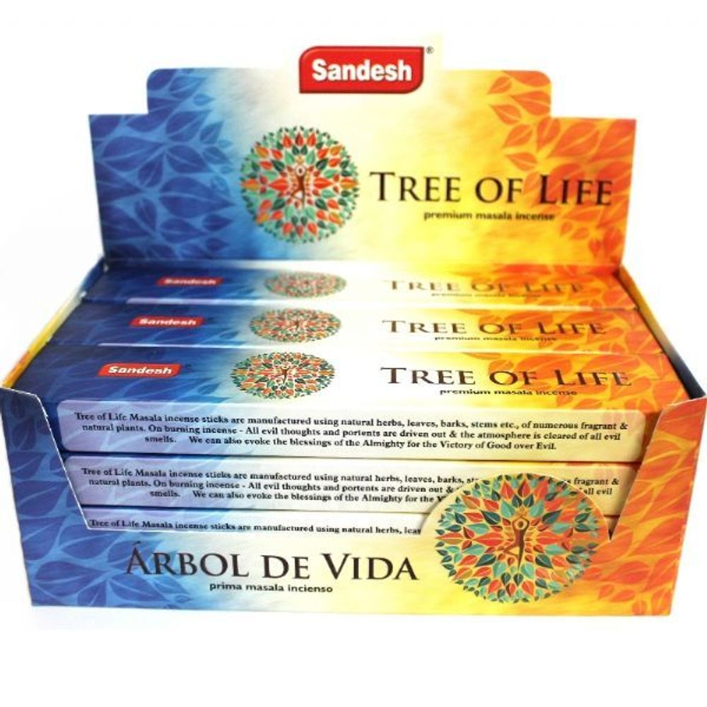 Sandesh Tree Of Life Благовоние-масала Дерево Жизни 15 г