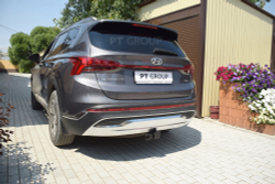 Фаркоп PT GROUP/ съёмный квадрат/ для HYUNDAI Santa Fe 2021-/ KIA Sorento 2021-(паспорт и сертификат в комплекте)(без электрики) арт.HSF-21-991122.00
