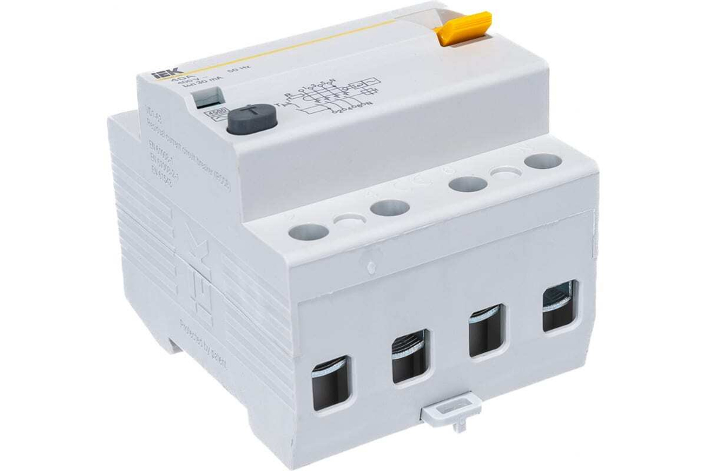 Выключатель дифференциальный (УЗО) ВД1-63 4Р 40А 30мА IEK