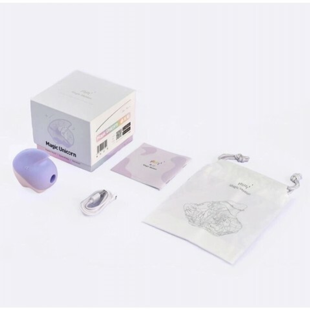 Вакуумный клиторальный стимулятор с вибрацией Unicorn от Magic Motion фиолетовый