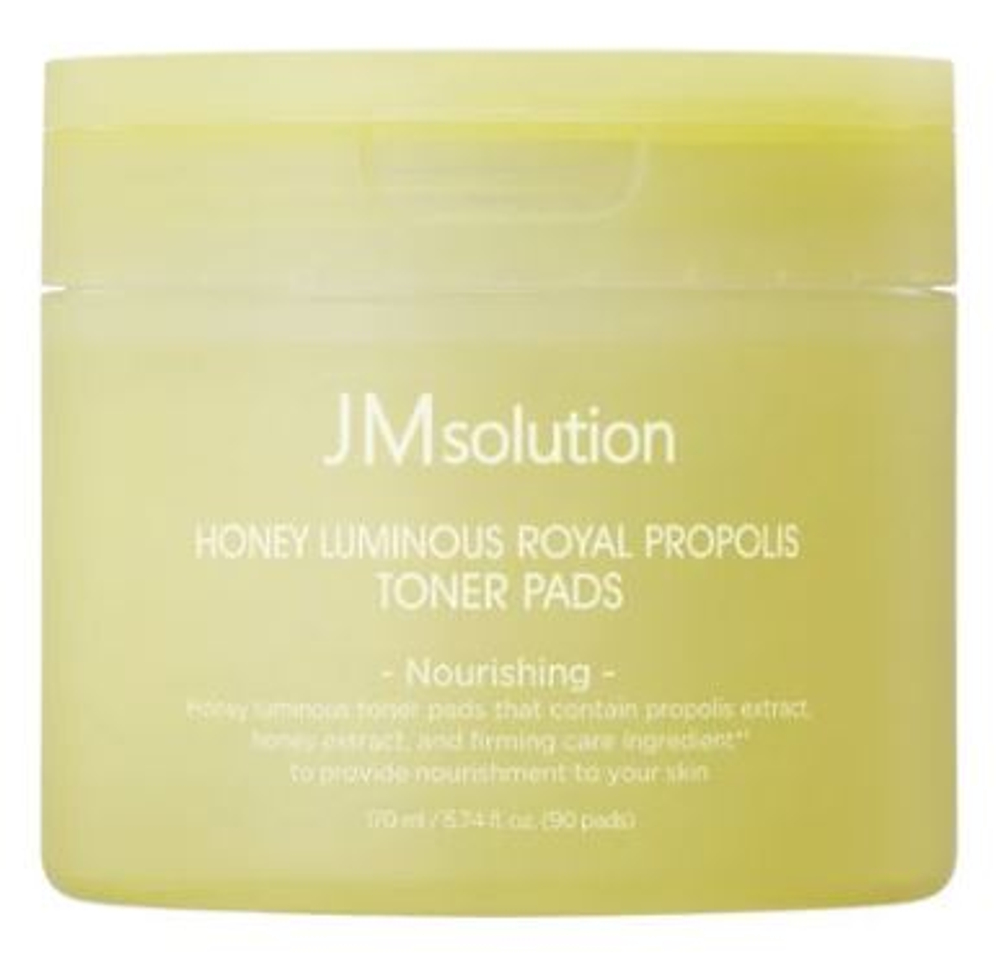 JMsolution Honey Luminous Royal Propolis Toner Pads, 80ea - Разглаживающие тонер-пэды с прополисом