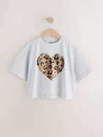 Футболка для девочки Next E44-443, Светло-серый